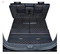 Full Coverage Boot Protector For Mitsubishi For Outlander 2023 2024 2025 7 Seats Car Trunk Mat Wrap-around Leather Special Cargo Liner(Half Black)