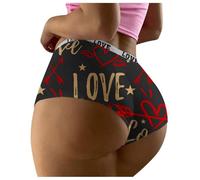 Full Coverage Briefs Womens Soft Cotton Blend Knicker High Leg Cut Pantie Postpartum Underwears Brief Everyday Comfort Pant Various Size Pack For Recovery Black