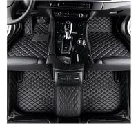 Full Coverage Car Floor Mat for Opel Adam S (2015-2019), Front Rear Row Carpet Set Car Mats All Weather Personalized Anti-Slip Leather,B Black