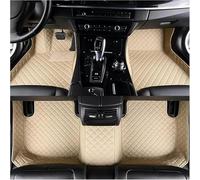 Full Coverage Car Floor Mat for Opel Adam S (2015-2019), Front Rear Row Carpet Set Car Mats All Weather Personalized Anti-Slip Leather,E Beige