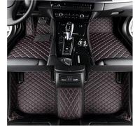 Full Coverage Car Floor Mat for Opel Adam S (2015-2019), Front Rear Row Carpet Set Car Mats All Weather Personalized Anti-Slip Leather,C Black-Red