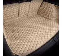 Full Coverage Car Rear Boot Leather-Mat for BMW X2 U10 2024 2025, Cargo Storage Protector Tray Waterproof Anti-Scratch Non-Slip Trunk,Beige
