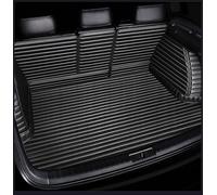 Full Coverage Car Rear Boot Leather-Mat for Jeep Patriot 2007-2017（The right side does not have speakers.）, Cargo Tray Liners Anti-Scratch Anti-Slip Carpets, Trunk Pad,Black+beige