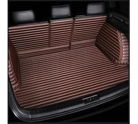 Full Coverage Car Rear Boot Leather-Mat for Jeep Wrangler 2018-2026（The right side does not have speakers）, Cargo Tray Liners Anti-Scratch Anti-Slip Carpets, Trunk Pad,coffee