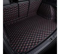Full Coverage Car Rear Boot Leather-Mat for Toyota RAV4 2020 2021 2022 2023 2024 2025 2026, Cargo Tray Liners Anti-Scratch Anti-Slip Carpets, Trunk Pad,Black+Red