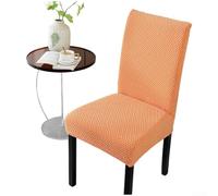 Full Coverage Chair Cover With Elasticized Hem For Reliable Fit On Chairs In Residential Commercial And Catering Locations(Orange)