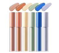 Full Coverage Concealer | 3ml X 6pcs Moisturizing Face Makeup | Under Eye Corrector, Highlighter Stick, Contour, Brightening, Redness & Discoloration | Lightweight Cosmetic Liquid For All Skin Tones