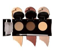 Full Coverage Concealer Palette, Waterproof Concealer Cream, 3 Colors + Brush, by Dermaflage - Concealer Makeup for Mature Skin, Under Eye Concealer for Dark Circles