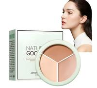 Full Coverage Cream Concealer Palette,3 Color Cream Contour Concealer for Dark Circle,Concea/ler Full Coverage Palette,Cre/am Contour Pa/lette,Under Eye Conce/aler Colour Corrector Conce/aler Pa/lette
