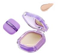 Full Coverage Creamy Foundation, 24h Long-Lasting Waterproof Matte Finish | High Coverage Blemish-Free Base For Oily/Dry/Combination Skin | Travel-Friendly Compact