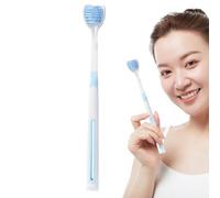 Full Coverage DentalBrush - Rotating Double Sided Tooth Cleaning Toothbrush, Detachable Bristle Head Hygiene System, Grip Comfort Oral-Care Tool | Men Women Travel Home Teeth Cleaning Routine Use