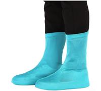 Full Coverage Elastic Shoe Covers Made Of Breathable Milk Silk Lightweight Sandproof For Beach Hiking Desert And Outdoor Sand Conditions(L (sizes 36-44) Azure Blue)