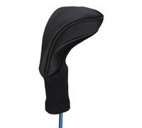 Full Coverage Extended Golf Head Cover Classic Modern Design Protects Driver Fairway Hybrid Black 1 One Size