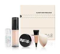 Full Coverage Foundation Set, Girls Make Up Set 5PCS, Makeup Gift Sets for Women with Face Foundations, Concealer, Setting Powder, Makeup Sponge & Face Primer for a Matte Finish
