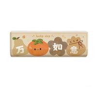 Full Coverage Indoor Air Conditioning Cover Sunproof Moisture Resistant for Split Systems 80x27x20cm Cute Design(persimmon)