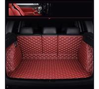 Full Coverage Leather Car Boot Liner Mat for Cayenne 2006-2010, Rear Trunk Protector Mats Cargo Storage Tray Interior Accessories,G/Wine red