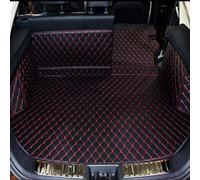 Full Coverage Leather Car Boot Mat for J-eep Renegade 2016-2021, Waterproof Anti-Slip Car Full Trunk Pad, Anti-Scratch Cargo Tray Protector Liners,A-Red+Black