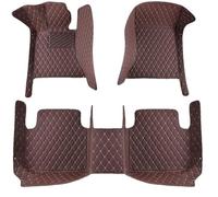 Full Coverage Leather Car Floor Mats for Toyota Crown 2010-2014(RHD), Auto Floor Liner Mats Pads Carpets All Weather Full Covered Interior,E Coffee