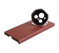 Full Coverage Magnetic Case with Privacy Tempered Glass Film for Honor V3 Providing Screen Security and Enhanced Protection from Drops and Bumps (red-privacy)