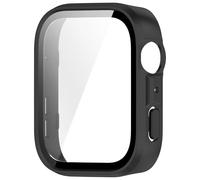 Full Coverage Not Fingerprints PC Bumpers Case With Clear Moderated Glass Effect Resistant Thin Shell For Watch Fit4 Strong Smartwatch Cover