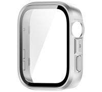 Full Coverage Not Fingerprints PC Bumpers Case With Clear Moderated Glass Effect Resistant Thin Shell For Watch Fit4 Tempered Glass Screens Protector