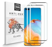 Full Coverage Screen Protector for Huawei P40 Pro [2 Pack], 9H Hardness Tempered Glass, 3D Curved Fit, Bubble Free Anti-Scratch HD Film, Huawei P40 Pro Full Screen Protector