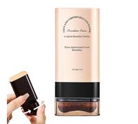 Full Coverage Stick Foundation, Stick Foundation | Matte Stick Foundation with Brush Natural Stick Foundation - Lightweight Finish Hydrating Foundation for Chinese New Year, Valentine's Day and Dating