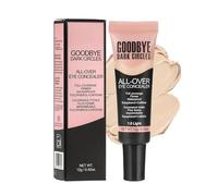 Full Coverage Under Eye Concealer, Shade 1.0 Light, 12 g Squeeze Tube | Light Beige Liquid Formula, Fitted Black Cap, Controlled Dispensing, Daily Make-Up Beneath Eyes And On Targeted Facial Areas
