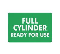 Full Cylinder Ready For Use Sign Safe Sign, Signs Outdoor, 12 X 8 In, Sign For Home, Business, Driveway Alert