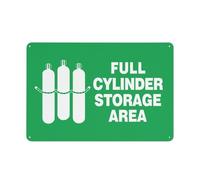 Full Cylinder Storage Area Sign 12 X 8 Inches Aluminum Sign Reflective - Uv Protected, Waterproof, Weatherproof And Fade Resistant - 4Pre-Drilled Holes