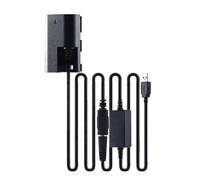 Full Decoded DC-Coupler Dummy Battery Adapater & DC to USB Power Cable Suitable for Canon EOS 7D2 70D 80D 5DSR Cameras