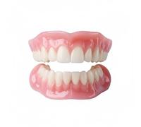 Full Dentures Set, Silicone False Teeth for Missing Teeth, Soft Comfortable Denture Reline Kit, 1Pcs Full Mouth Replacement Teeth Set, Shaping Silicone Denture for Women