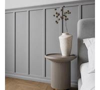 Full DIY Shaker Wall Panelling Kit MDF 3D Wall Panels 6mm/9mm Decorative Interior Wall Cladding Custom Build Paintable Easy-Install Feature Wall Kit (10x 120cm Panel Strip)