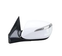 Full Door Wing Mirror 6-Wire Side Rearview Mirror Assembly For Modern For Santa Fe MK3 DM 2012 2013 2014 2015 Heated White Door(Left)