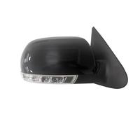 Full Door Wing Mirror Car Folding Side Rearview Mirror For Hyundai For Santa Fe 2007 2008 2009 2010 2011 2012 Auto Accessory 6/8 PINS With Lamp(Black,Right-8-PIN)