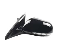 Full Door Wing Mirror For Accord For Asian 2003 2004 2005 2006 2007 7 Pins Auto Left Right Heated Electric Adjustment Turn Signal Mirror(Left Black)