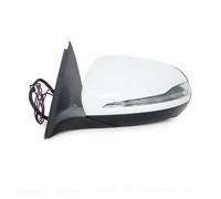 Full Door Wing Mirror For Benz W205 C Class C180 C300 C200 C260 2014-2018 Car Side Power Rear View Mirror Assembly Blind Spot Complete Wing Mirror(1PC Left White)