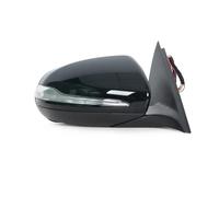 Full Door Wing Mirror For Benz W205 C Class C180 C300 C200 C260 2014-2018 Car Side Power Rear View Mirror Assembly Blind Spot Complete Wing Mirror(1PC Right Black)