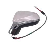Full Door Wing Mirror For Lexus NX NX200 NX300 2015-2020 87940-78051 Auto Power Heated Fold Turn Signal Car Rearview Mirror Assembly(Silver Left E)