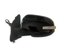 Full Door Wing Mirror For Mitsubishi For ASX 2016-2020 9PINS Electric Folding + Heating + LED Light 1piece Auto Rearview Mirror Assembly Complete Wing Mirror(Black-Left Side)