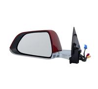 Full Door Wing Mirror For Tesla For Model 3 For M3 2017 2018 2019 2020 13 Pins Rearview Mirror Assembly Red Power Folding Heated(Left)