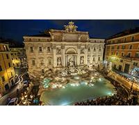 Full Drill Trevi Fountain Rome DIY 5D Diamond Painting by Number Unique Kits Home Wall Decor Crystal Rhinestone Wall Decor
