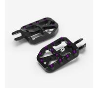 Full-E Charged Foot Peg Set Black Purple Pins for E Ride Pro, Surron, Talaria