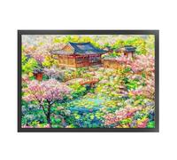 Full Embroidery Eco-Cotton Thread 11CT Printed Spring Cross Stitch Kit 60x45cm