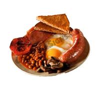Full English Breakfast Sticker - Cafe Restaurant die Cut Decal Catering ice Cream Van Trailer Window Sign (Small 190 x 150mm)