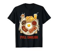 Full English Breakfast Value Graphic T-Shirt, Men, Black, M