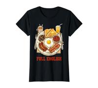 Full English Breakfast Value Graphic T-Shirt, Women, Black, M