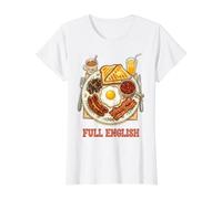 Full English Breakfast Value Graphic T-Shirt, Women, White, S