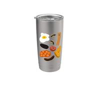 Full English Happy Breakfast Stainless Steel Insulated Tumbler