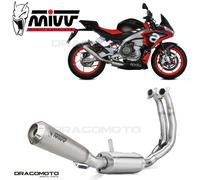Mivv X-m1 Aprilia Rs 660 2020-24/tuono 660 2021-23 A.013.lc4t Homologated Full Line System Silver Homologated unisex